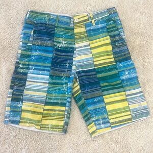 Islandhaze board shorts blue yellow and green size large NWT 10.5” inseam